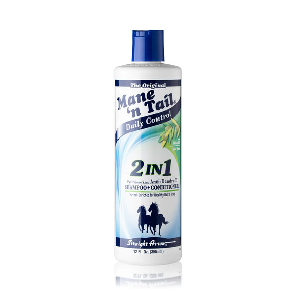 MANE N TAIL DAILY CONTROL 2-IN-1 ANTI-DANDRUFF SHAMPOO & CONDITIONER-12 OZ