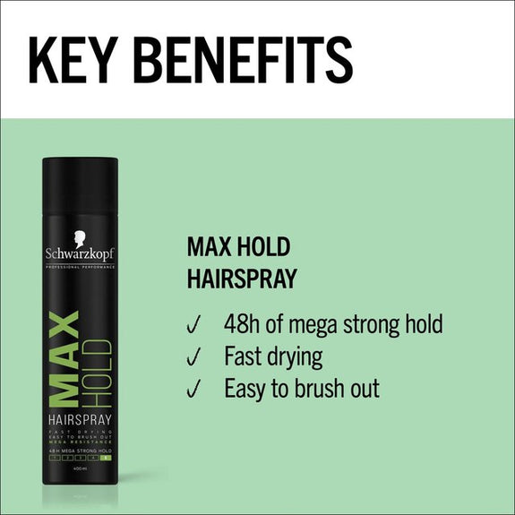 SCHWARZKOPF STYLING | STYLING Max Hold Hairspray 400ml