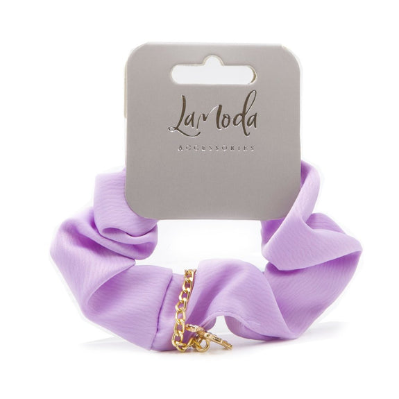 LA DODA SATIN SCRUNCHIE WITH DIAMANTE