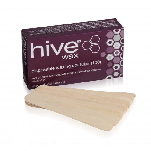 HIVE DISPOSABLE WOODEN SPATULAS (100)