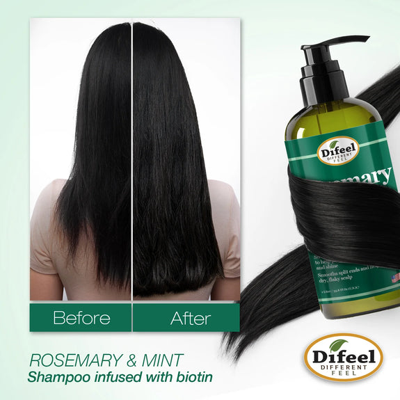 DIFEEL ROSEMARY AND MINT HAIR STRENGTHENING SHAMPOO WITH BIOTIN 1LITER