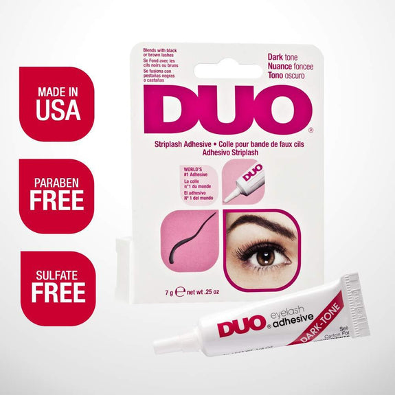 DUO Strip Eyelash Adhesive for Strip Lashes, Dark Tone, 0.25 oz, 1-Pack 0.25 Ounce (Pack of 1) Dark