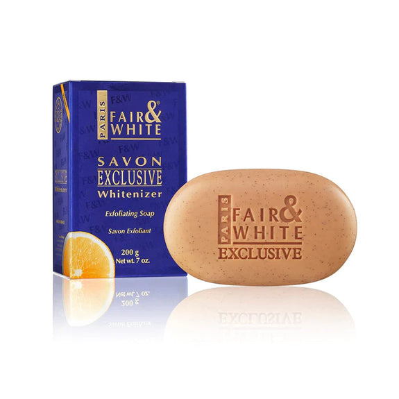 FAIR & WHITE EXCLUSIVE EXFOLIATING SOAP WITH PURE VITAMIN C 7 OZ / 200 GR