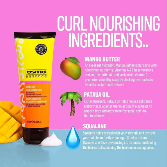 Osmo Essence Curl Renourishing Mask. Moisture & Curl Definition Mask for Curly Hair Types. 250ml.