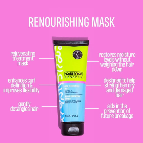 Osmo Essence Curl Renourishing Mask. Moisture & Curl Definition Mask for Curly Hair Types. 250ml.