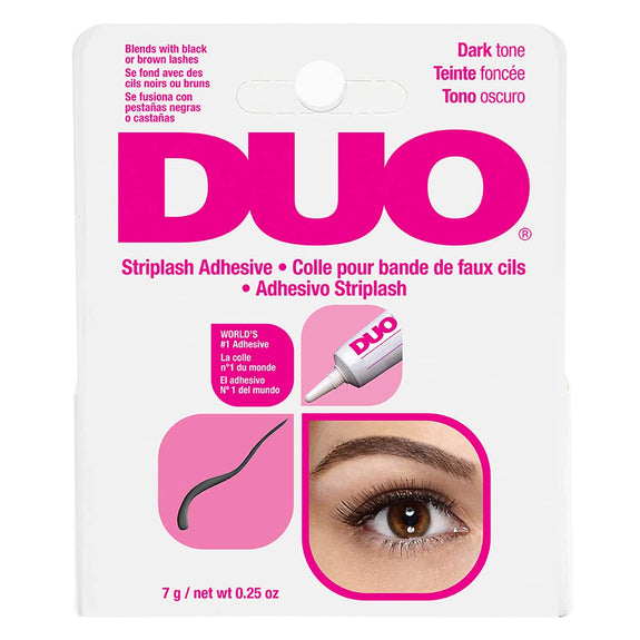 DUO Strip Eyelash Adhesive for Strip Lashes, Dark Tone, 0.25 oz, 1-Pack 0.25 Ounce (Pack of 1) Dark