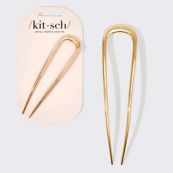 kitsch French Hair Pin - Gold