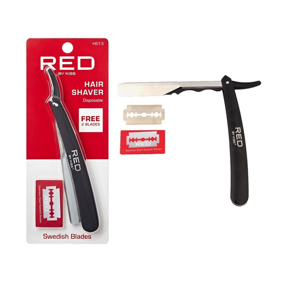 RED BY KISS Disposable Hair Shaver with 2pcs Blades