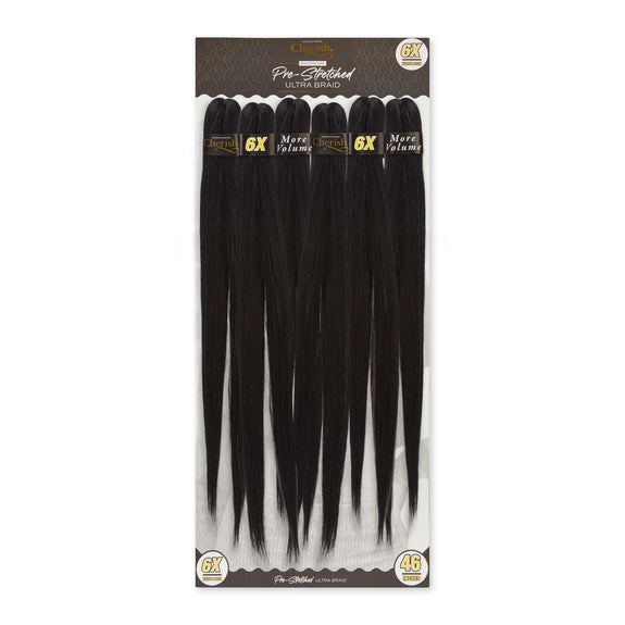 Cherish Ultimate Comfort Pre-Stretched Ultra Braid Hair 6X Pack 46"