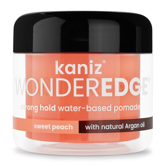 KANIZ WONDER EDGE SWEET PEACH SCENT STRONG HOLD WATER BASED POMADE 120ML