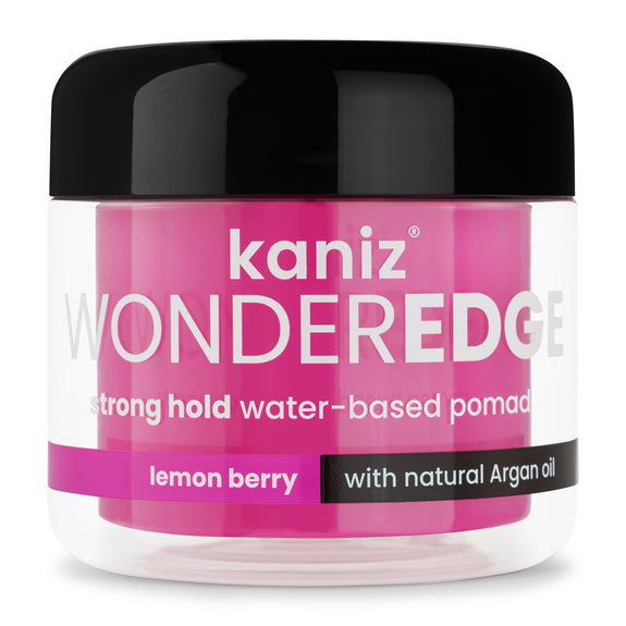 KANIZ WONDER EDGE SWEET PEACH SCENT STRONG HOLD WATER BASED POMADE 120ML