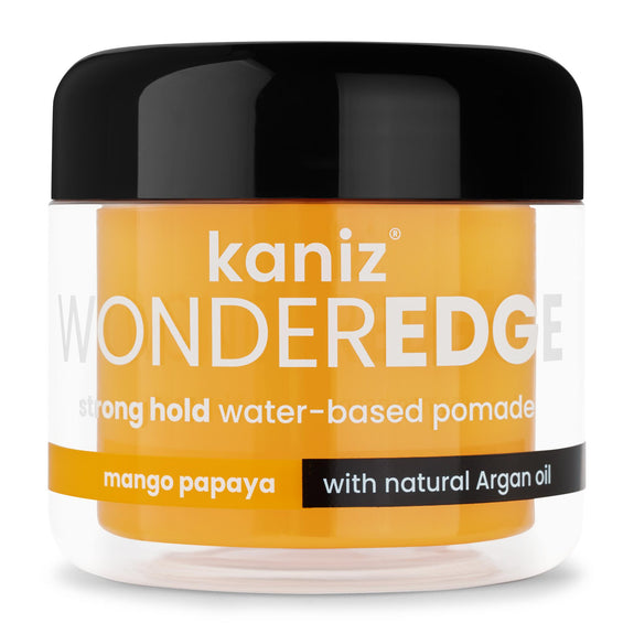 KANIZ WONDER EDGE SWEET PEACH SCENT STRONG HOLD WATER BASED POMADE 120ML