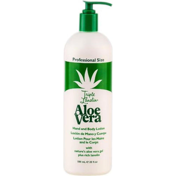 TRIPLE LANOLIN ALOE VERA HAND AND BODY LOTION 20OZ