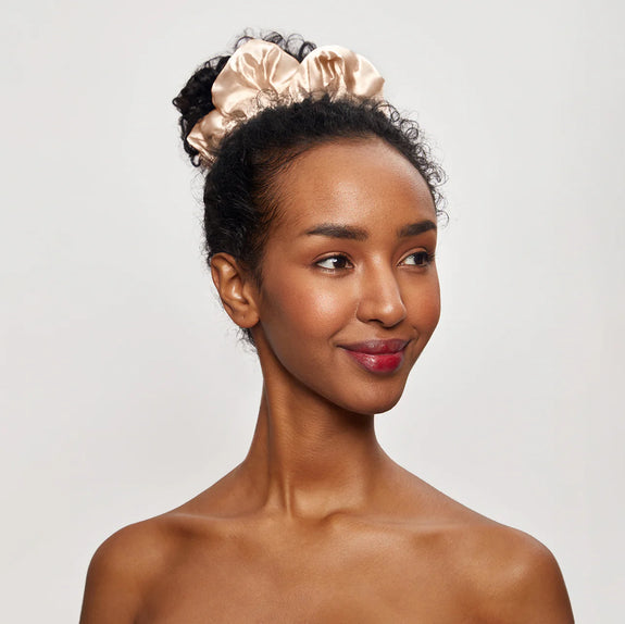 KITSCH Limited Edition Champagne Satin PIllow Scrunchie