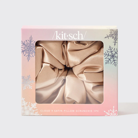 KITSCH Limited Edition Champagne Satin PIllow Scrunchie