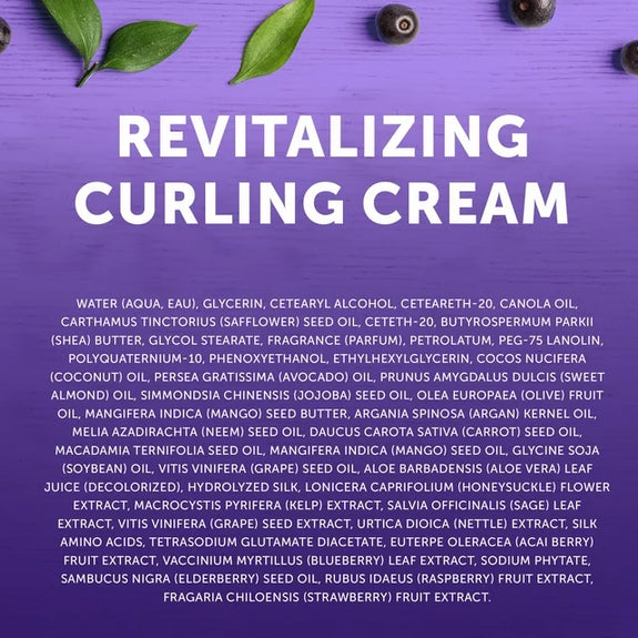 Cantu Revitalizing Curling Cream with Acai Berry and Shea Butter, 12OZ