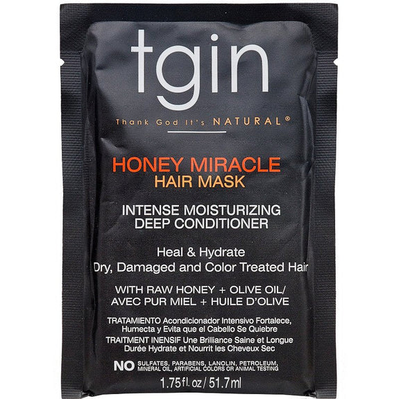 TGIN  HONEY MIRACLE HAIR MASK PACKET 1.75 OZ