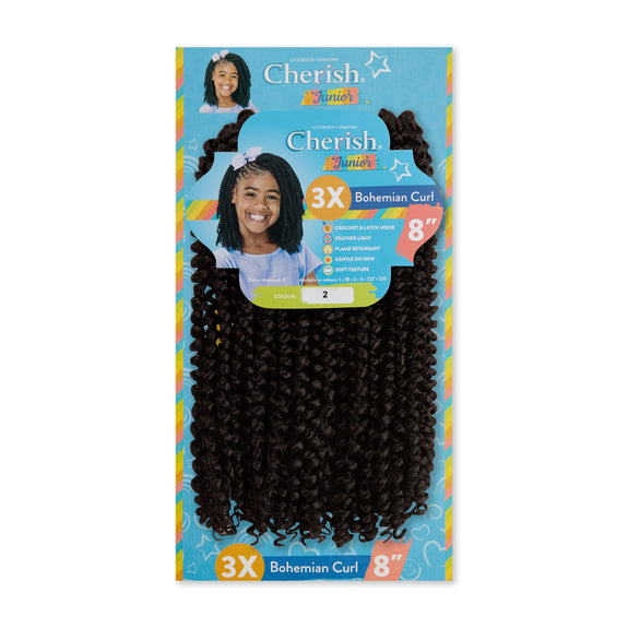Cherish Junior Kids 3x Bohemian Curl 8"