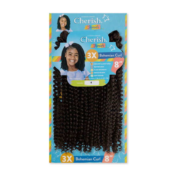 Cherish Junior Kids 3x Bohemian Curl 8"