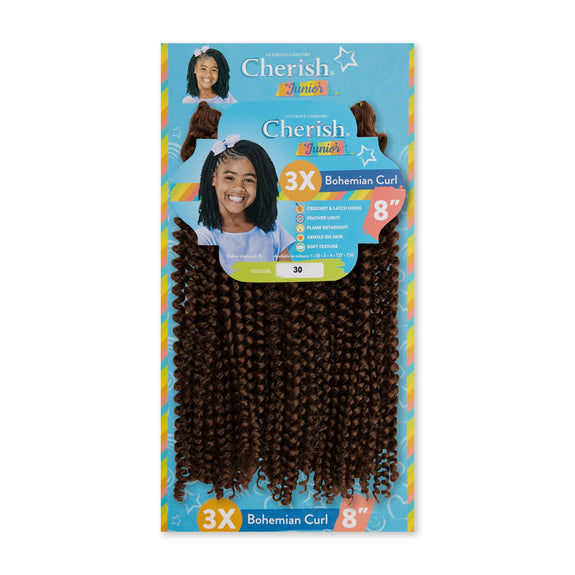 Cherish Junior Kids 3x Bohemian Curl 8"