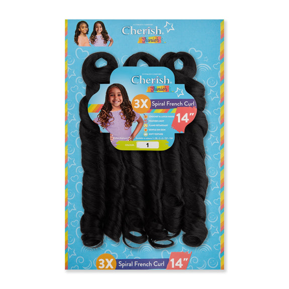 CHERISH JUNIOR KIDS  3X SPIRAL FRENCH CURL