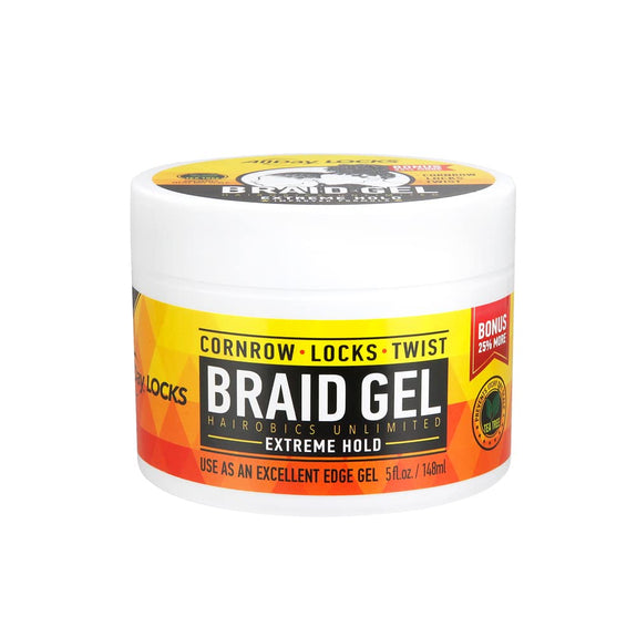 All Day Locks Extreme Hold Braid Gel for Cornrow Locks and Twist