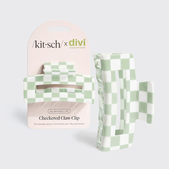 Kitsch x Divi Checkered Claw Clip