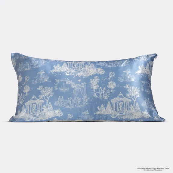 Kitsch  Bridgerton X Satin Pillowcase in Garden Toile - King