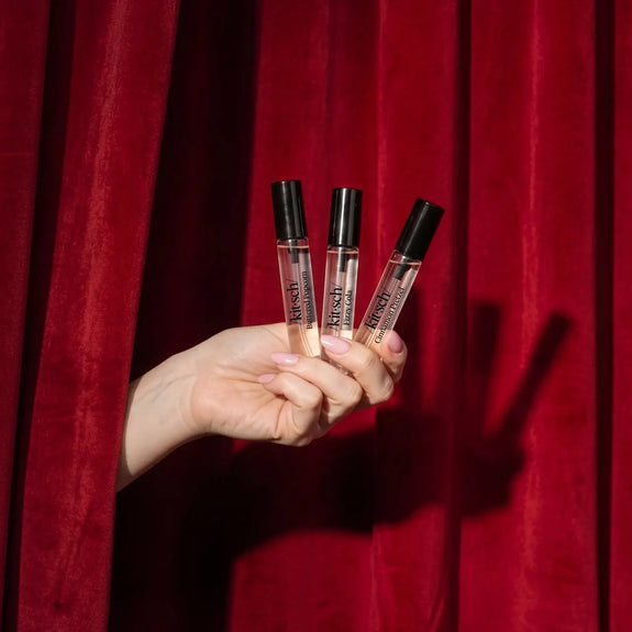 Kitsch Movie Theater Hair Perfume Trio Set - Buttered Popcorn, Fizzy Cola, Cinnamon Pretzel