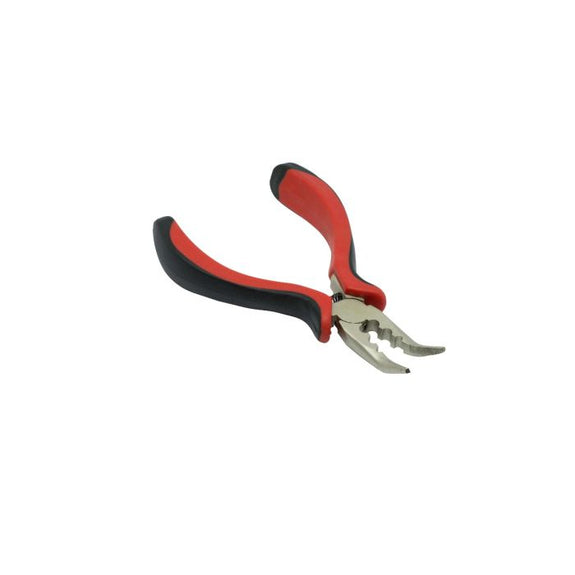 PRESTIGE Curved Hair Extension Pliers - Red - For Application and REMOVAL Of Micro Rings