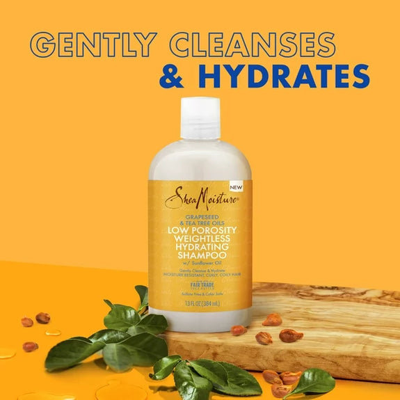 SheaMoisture Low Porosity Weightless Hydrating Shampoo-13 OZ