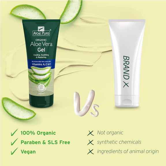 ALOE VERA GEL WITH VITAMINS A C AND E 200 ml