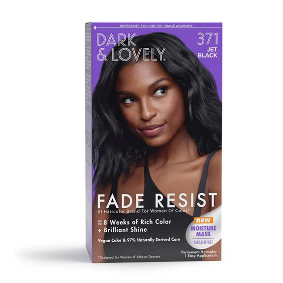 Dark & Lovely Fade Resist Permanent Hair Color 371 Jet Black
