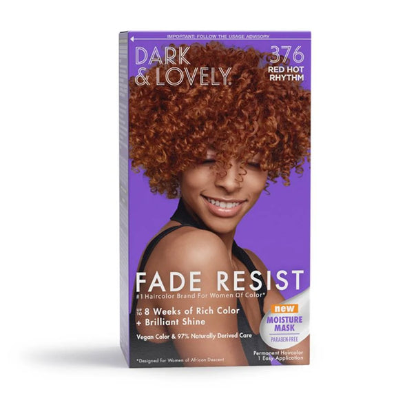 Dark & Lovely Fade Resist Permanent Hair Color 376 Red Hot Rhythm