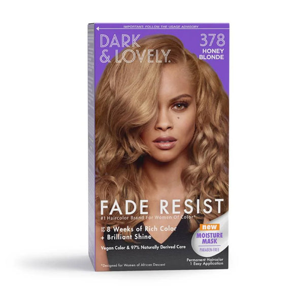 Dark & Lovely Fade Resist Permanent Hair Color 378 Honey Blonde