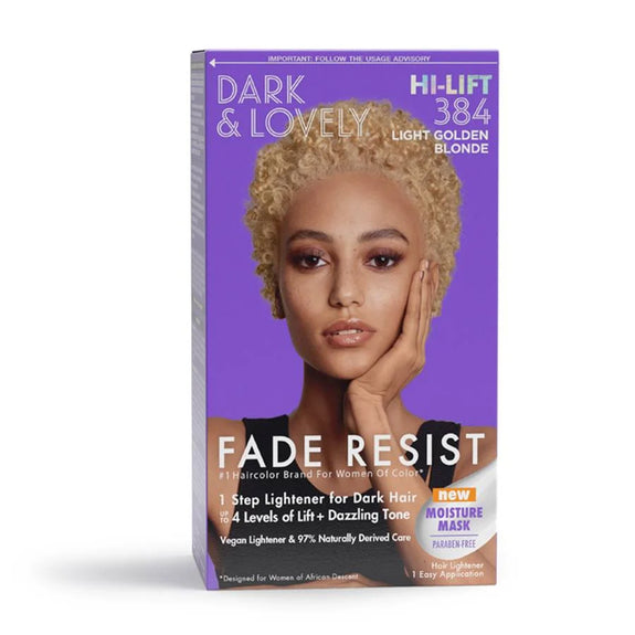 Dark & Lovely Fade Resist Permanent Hair Color 384 Light Golden Blonde