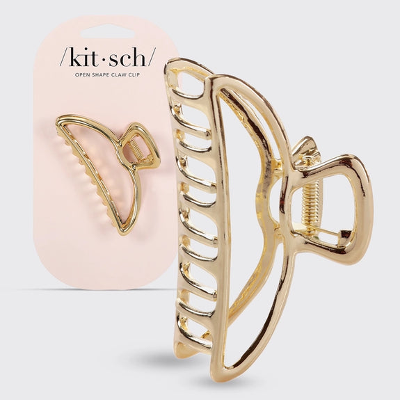 KITSCH Open Shape Claw Clip - Gold