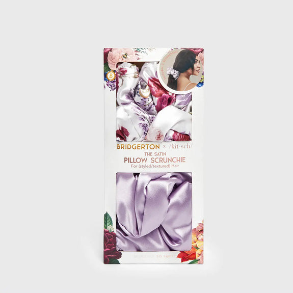 Kitsch Bridgerton X Kitsch Satin Pillow Scrunchies - Floral