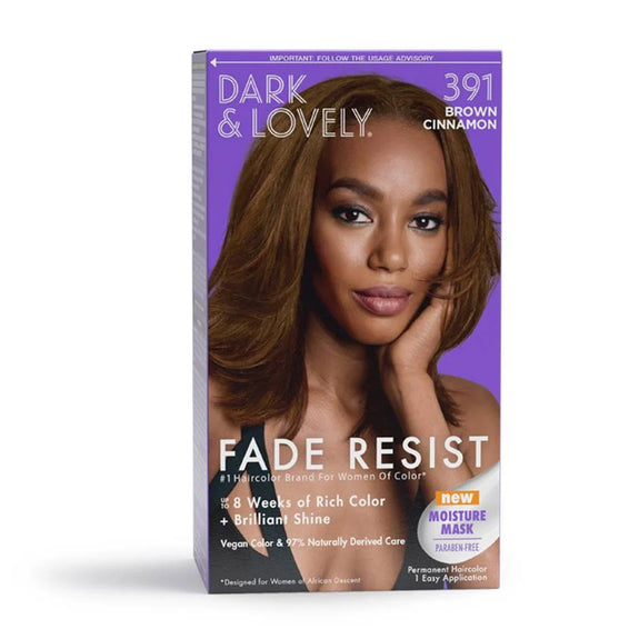 Dark & Lovely Fade Resist Permanent Hair Color 391 Brown Cinnamon