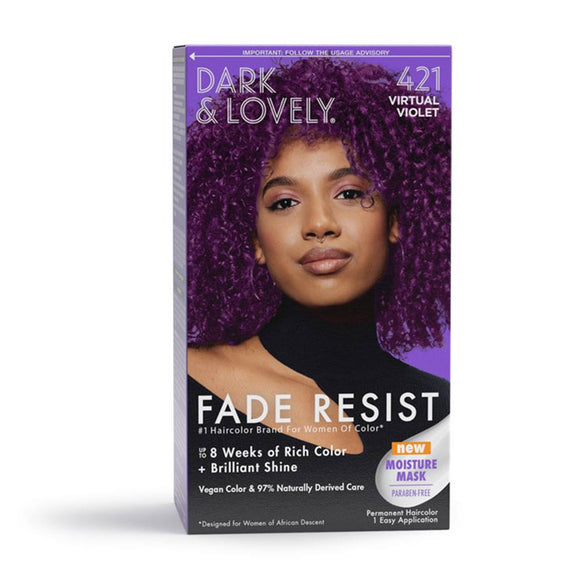 Dark & Lovely Fade Resist Permanent Hair Color 291 Virtual Violet
