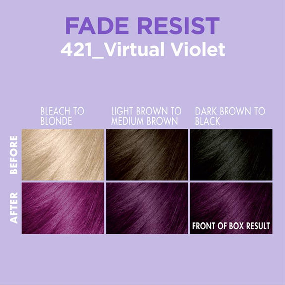 Dark & Lovely Fade Resist Permanent Hair Color 291 Virtual Violet