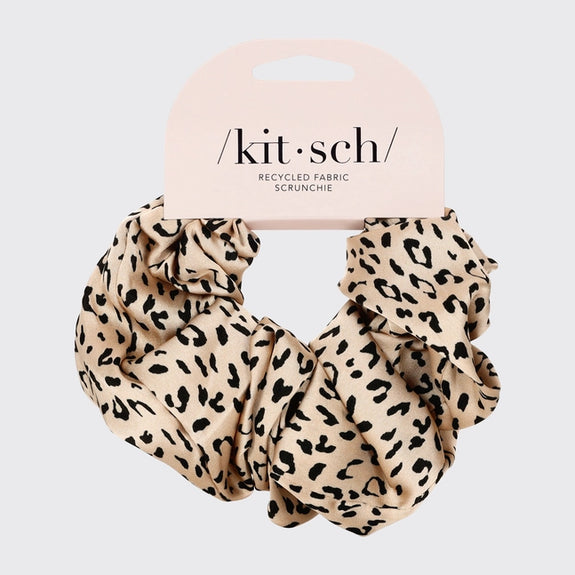 KITSCH Eco-Friendly Brunch Scrunchie - Leopard