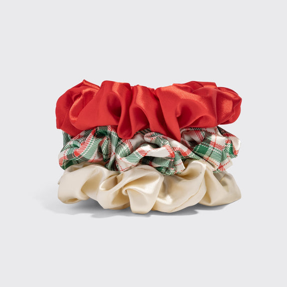Kitsch Holiday Scrunchies 3pc Set - Multi-Color