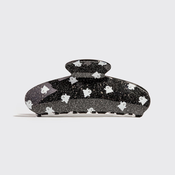 Kitsch Recycled Plastic Glitter Claw Clip Ghosts