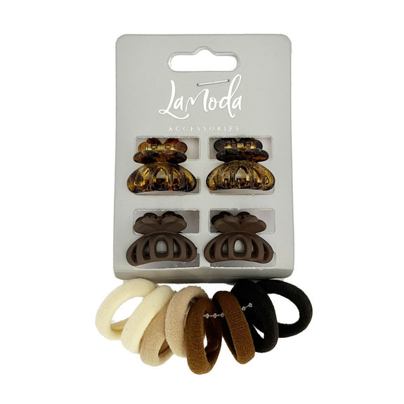 LA MODA MINI CLIP PONYTAILERS SET