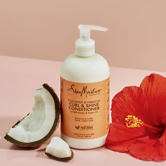 Shea Moisture Coconut & Hibiscus Curl & Shine Conditioner 384ml