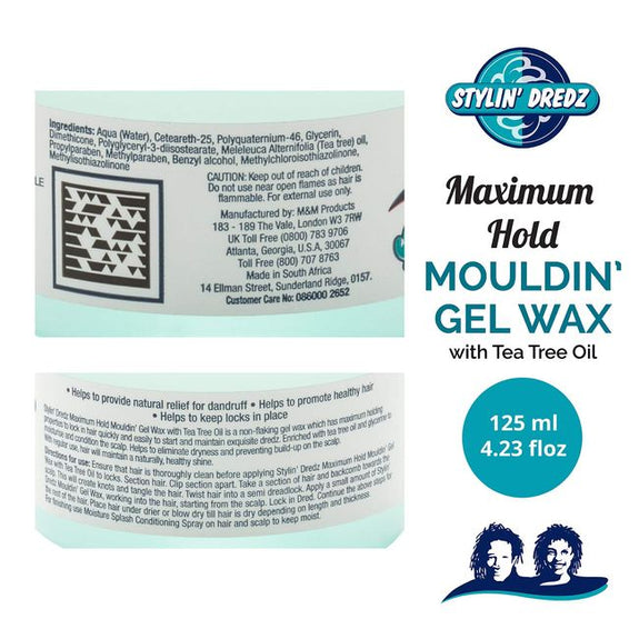 Stylin Dredz Mouldin' Gel Wax-250ML