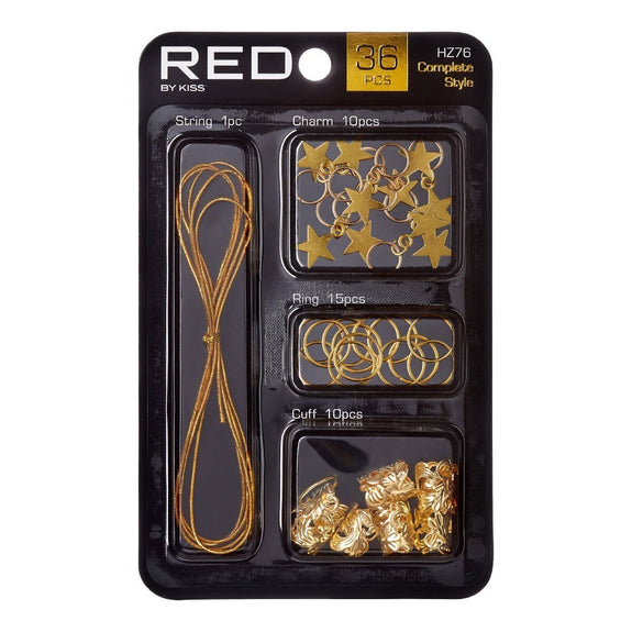 RED BY KISS Complete Style Braid Charm Set