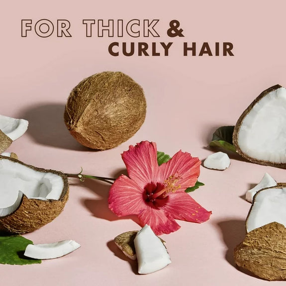 Shea Moisture Shampoo and Conditioner Set, Coconut & Hibiscus Curl & Shine, Curly Hair Products with Coconut Oil, & Neem Oil Provides Frizz Control, 13 Fl Oz Each