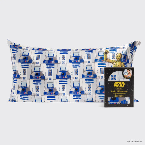 Kitsch Star Wars™ & Kitsch Satin Pillowcase in R2-D2 & C-3PO - King
